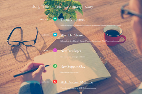 WordPress плагин Themify Timeline