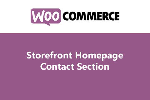 WooCommerce Storefront Homepage Contact Section
