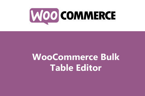 WooCommerce Bulk Table Editor
