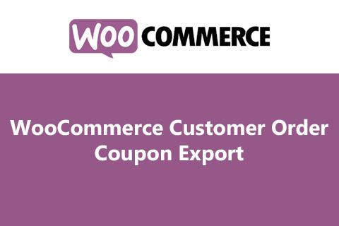 WooCommerce Customer Order Coupon Export