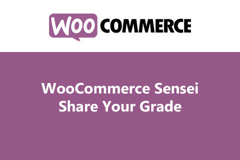 WordPress плагин WooCommerce Sensei Share Your Grade