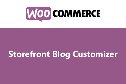WooCommerce Storefront Blog Customizer