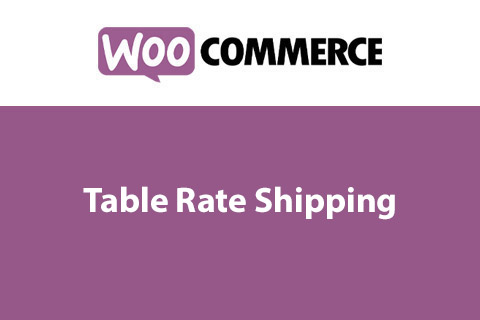 WooCommerce Table Rate Shipping