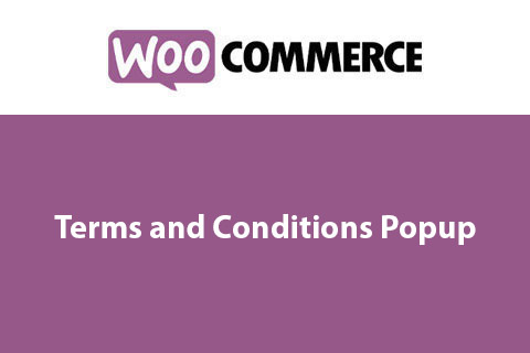 WooCommerce Terms and Conditions Popup