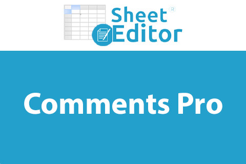 WP Sheet Editor Comments Pro