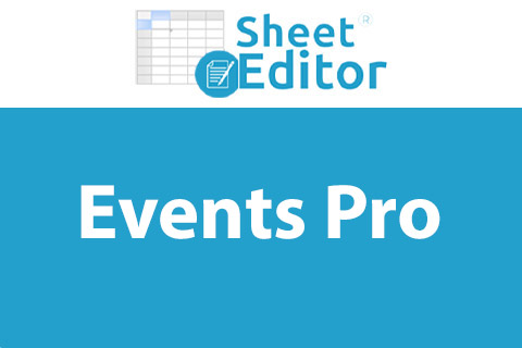 WP Sheet Editor Events Pro