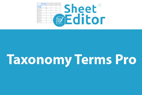 WP Sheet Editor Taxonomy Terms Pro