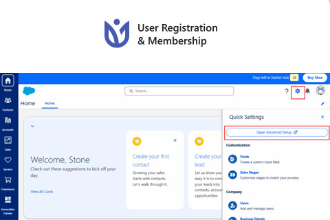 User Registration Salesforce