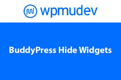 WordPress плагин BuddyPress Hide Widgets