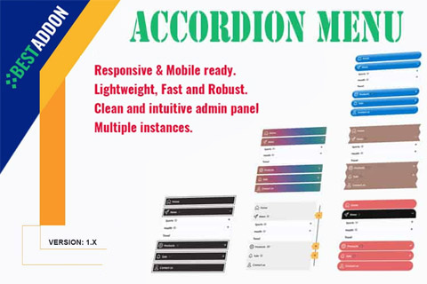 Joomla расширение BA Accordion Menu