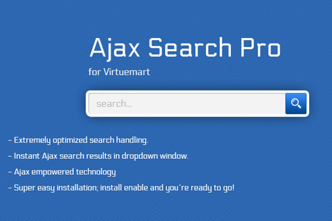 Joomla расширение VirtueMart Ajax Search Pro