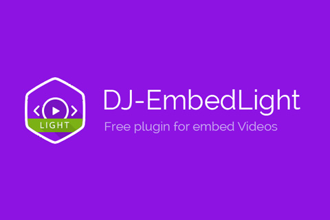 Joomla расширение DJ-Embed Light