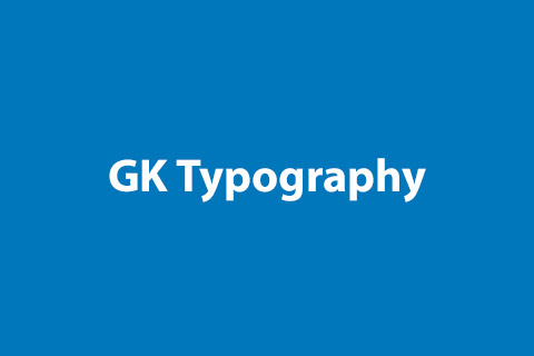 GK Typography