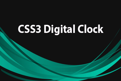 Joomla расширение JoomClub CSS3 Digital Clock