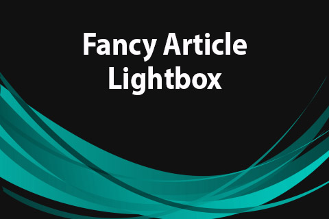 Joomla расширение JoomClub Fancy Article Lightbox