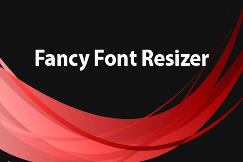 JoomClub Fancy Font Resizer