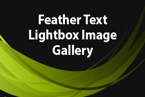 JoomClub Feather Text Lightbox Image Gallery