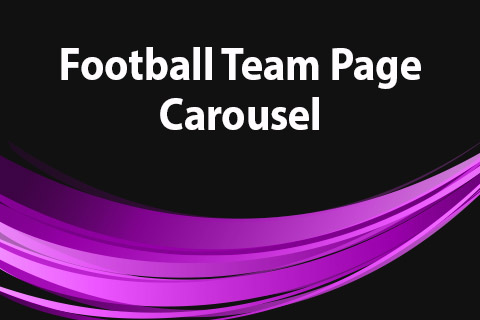 JoomClub Football Team Page Carousel
