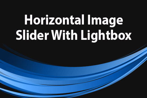 Joomla расширение JoomClub Horizontal Image Slider With Lightbox