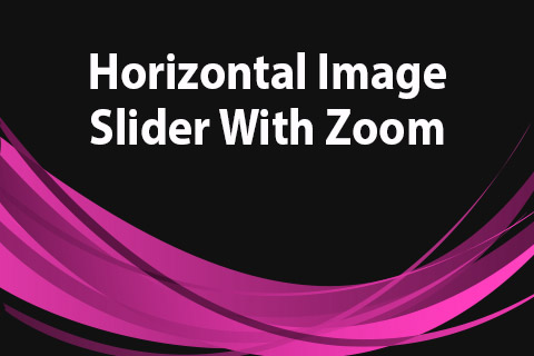 JoomClub Horizontal Image Slider With Zoom