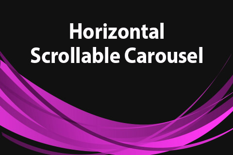 JoomClub Horizontal Scrollable Carousel