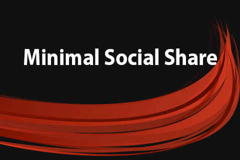 Joomla расширение JoomClub Minimal Social Share