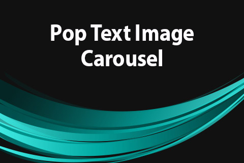JoomClub Pop Text Image Carousel