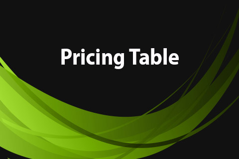 Joomla расширение JoomClub Pricing Table
