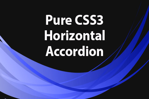 JoomClub Pure CSS3 Horizontal Accordion