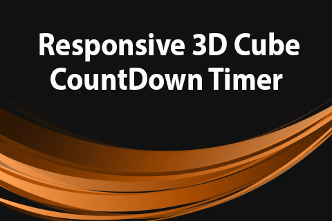 Joomla расширение JoomClub Responsive 3D Cube CountDown Timer