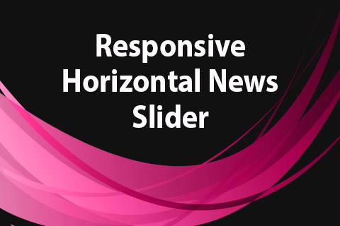 Joomla расширение JoomClub Responsive Horizontal News Slider