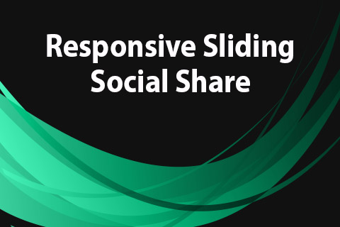 Joomla расширение JoomClub Responsive Sliding Social Share