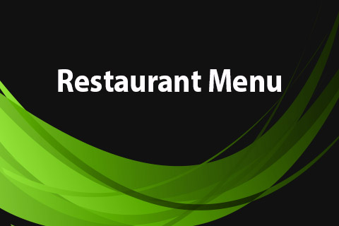 Joomla расширение JoomClub Restaurant Menu