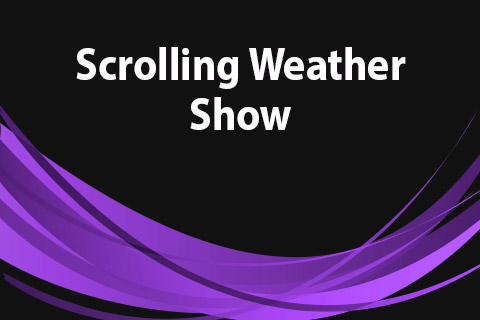 JoomClub Scrolling Weather Show