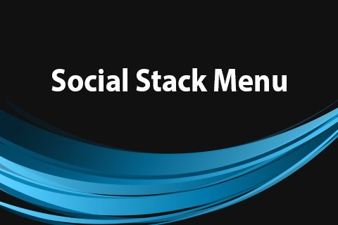 Joomla расширение JoomClub Social Stack Menu
