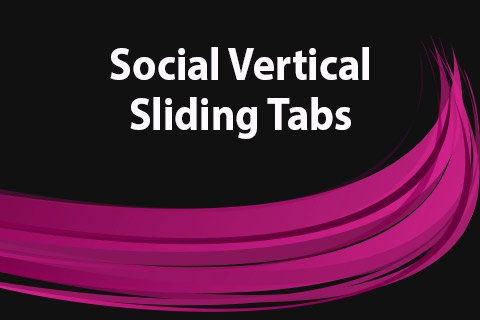 Joomla расширение JoomClub Social Vertical Sliding Tabs