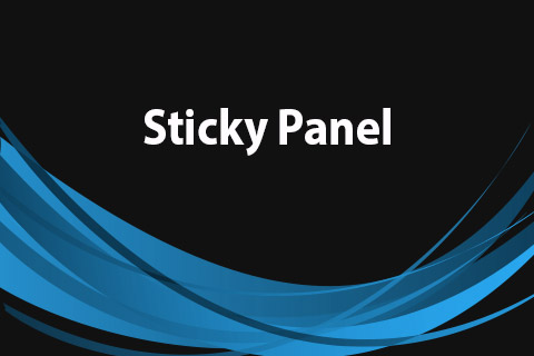 Joomla расширение JoomClub Sticky Panel