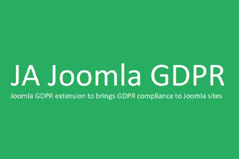 JA Joomla GDPR