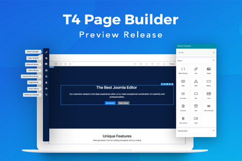 Joomla расширение JA T4 Page Builder Pro