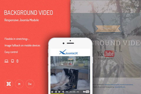 Joomla расширение JUX Background Video