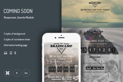 Joomla расширение JUX Coming Soon