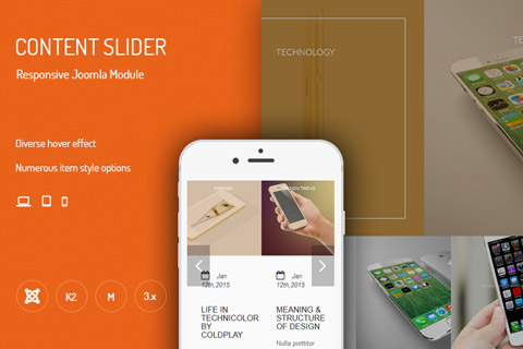 Joomla расширение JUX Content Slider