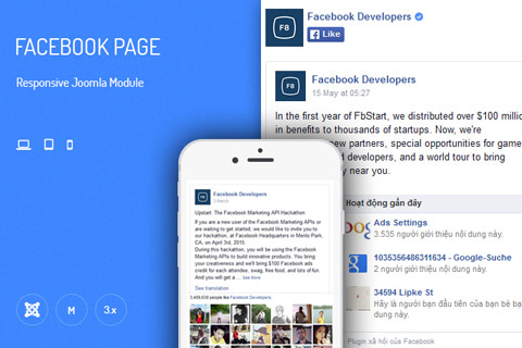 Joomla расширение JUX Facebook Page