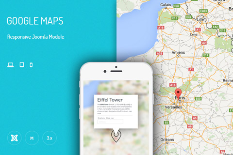 Joomla расширение JUX Google Maps