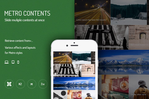 Joomla расширение JUX Metro Contents