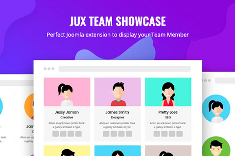 Joomla расширение JUX Team Showcase
