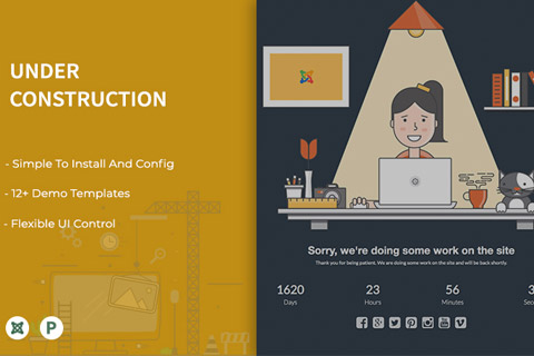 Joomla расширение JUX Under Construction