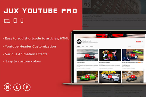 Joomla расширение JUX YouTube Pro