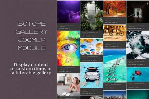 Joomla расширение MX Isotope Gallery