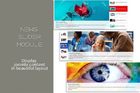 Joomla расширение MX News Slider